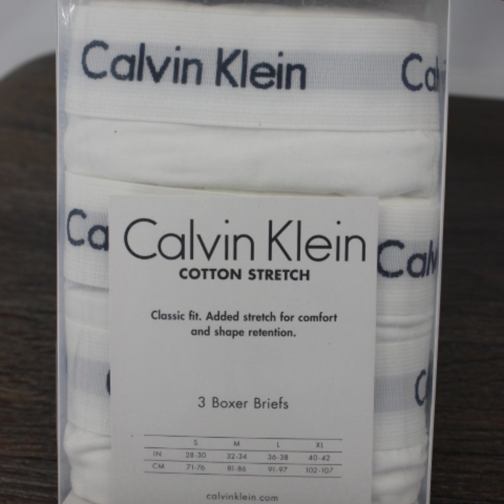 Calvin Klein Cotton Stretch Classic Fit 3-Pk, SZ M - Picture 3 of 4